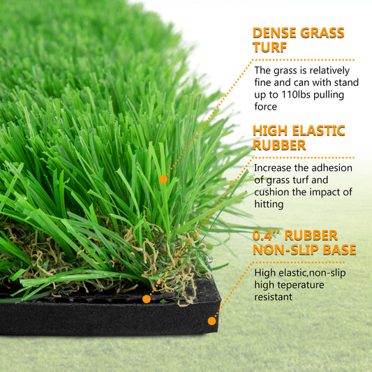 10x5 FT Golf Putting Green, Golf Training Mat With High-quality Turf, 3 Holes, 3 Flags And Cups For Indoor Outdoor