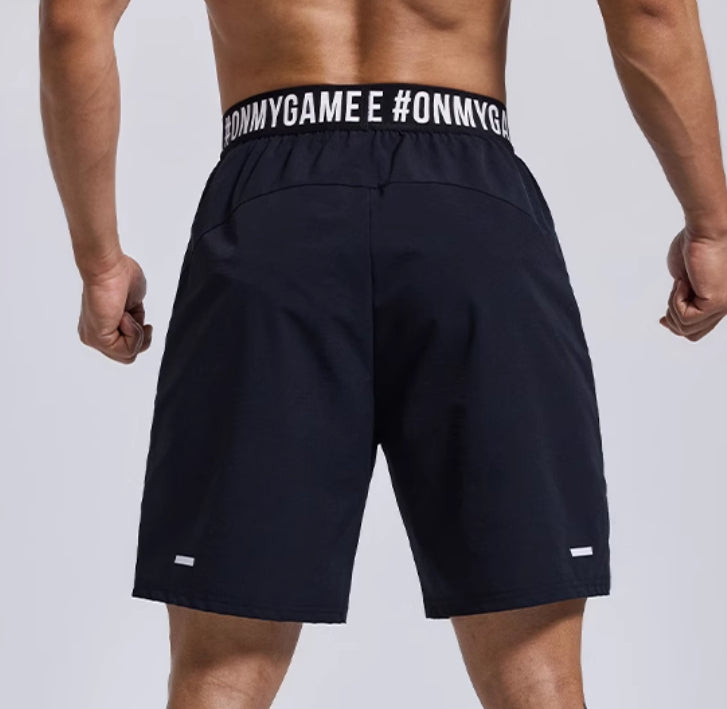 Men’s Loose Sports Cropped Pants – Breathable Workout Shorts