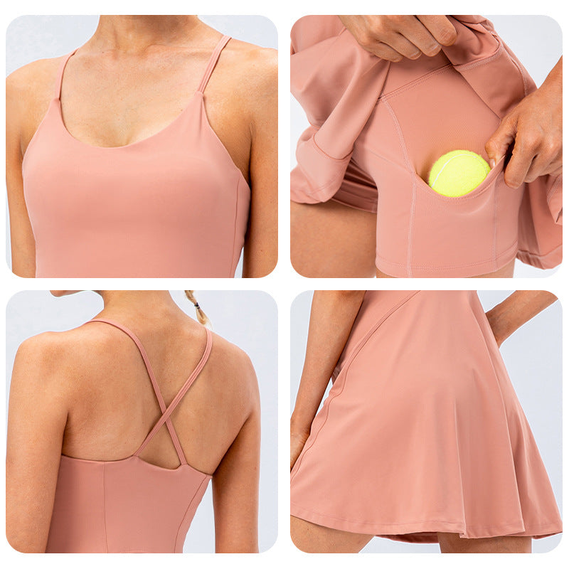 Women's tennis dress with shorts set, photo 2