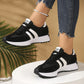 Breathable Platform Sneakers - Women’s Striped Walking Shoes