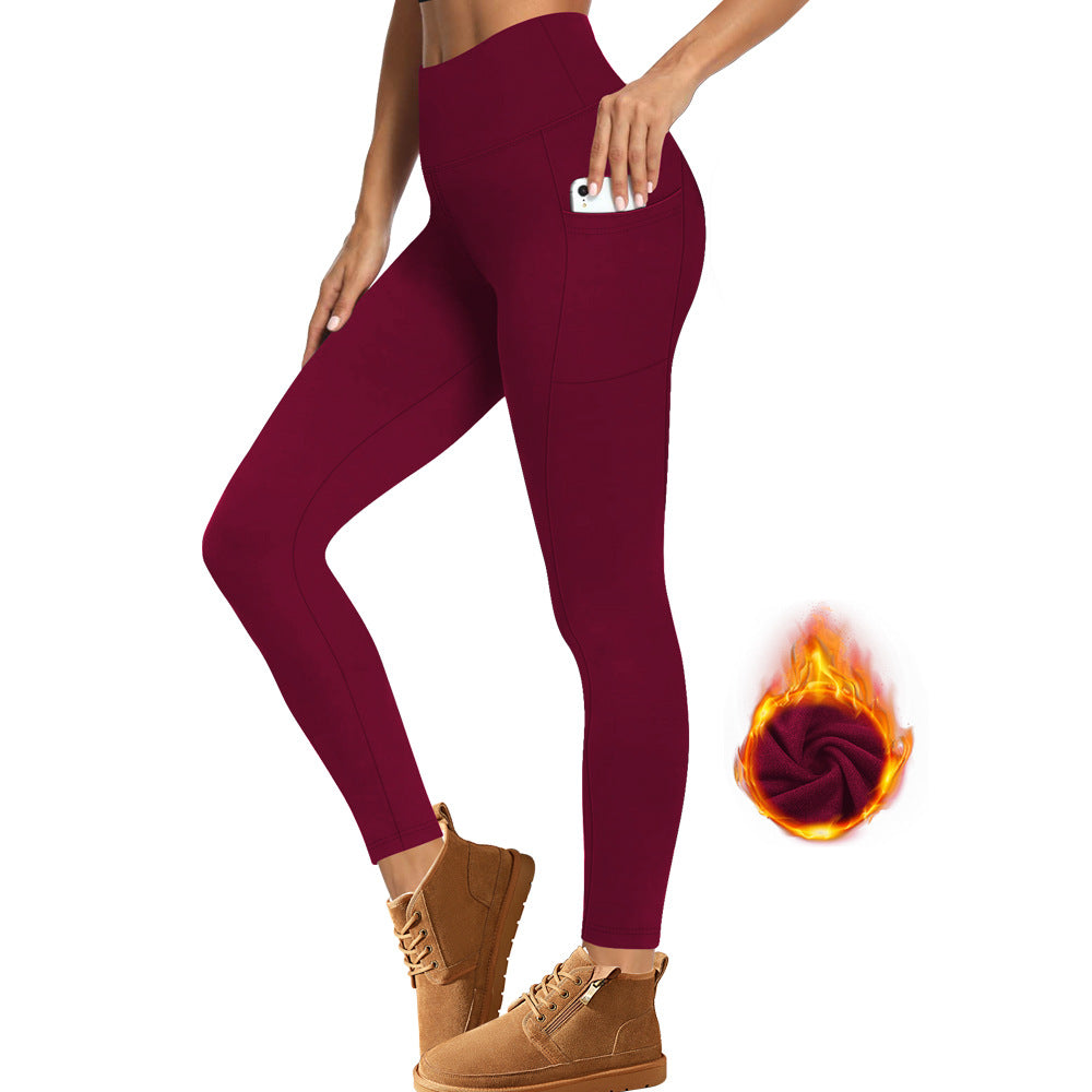 Women's Fleece Lined Yoga Pants-Warm, Soft & Pocket-Ready