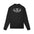 Muscle Warrior Workout long sleeve pullover T-shirt in black and white cotton, loose fit for youth sports