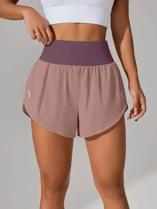 High-Waisted Ruffle Hem Shorts