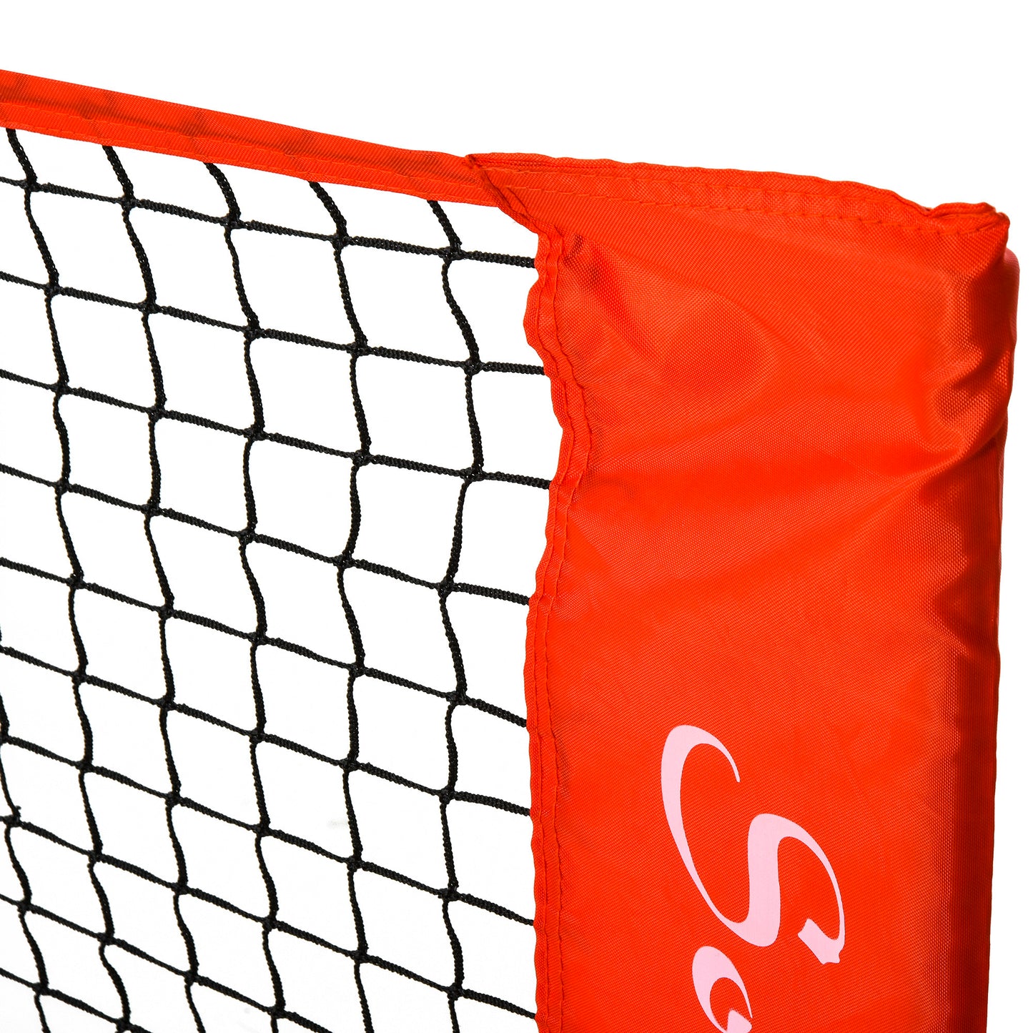 10ft Portable Multi‑Sport Net with Sideline & Carry Bag – Red