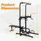 Power Tower with Bench – Heavy‑Duty Pull Up & Dip Station, Adjustable Multi‑Function Fitness Rack