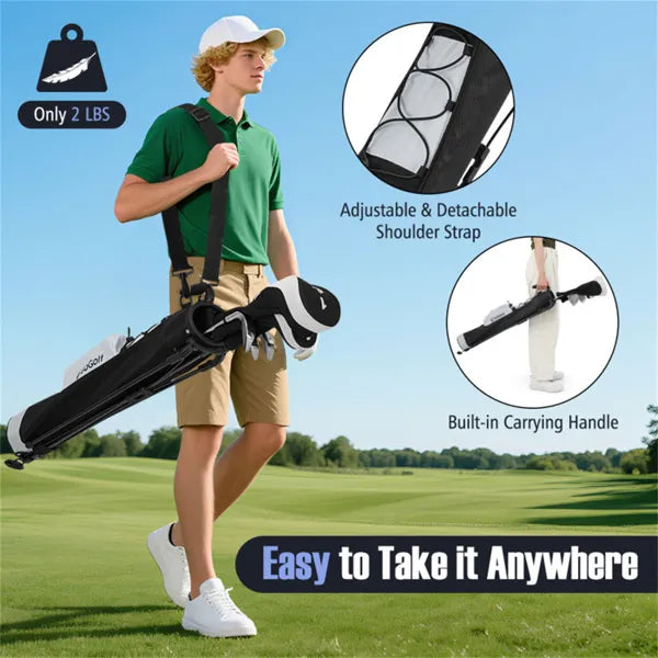 Urban-Lite Portable Golf Carry Bag – Stealth Grey & Black Edition