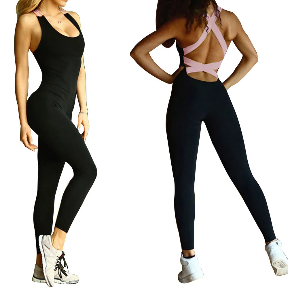 Women’s Sports Jumpsuit – Yoga & Gym One‑Piece Activewear