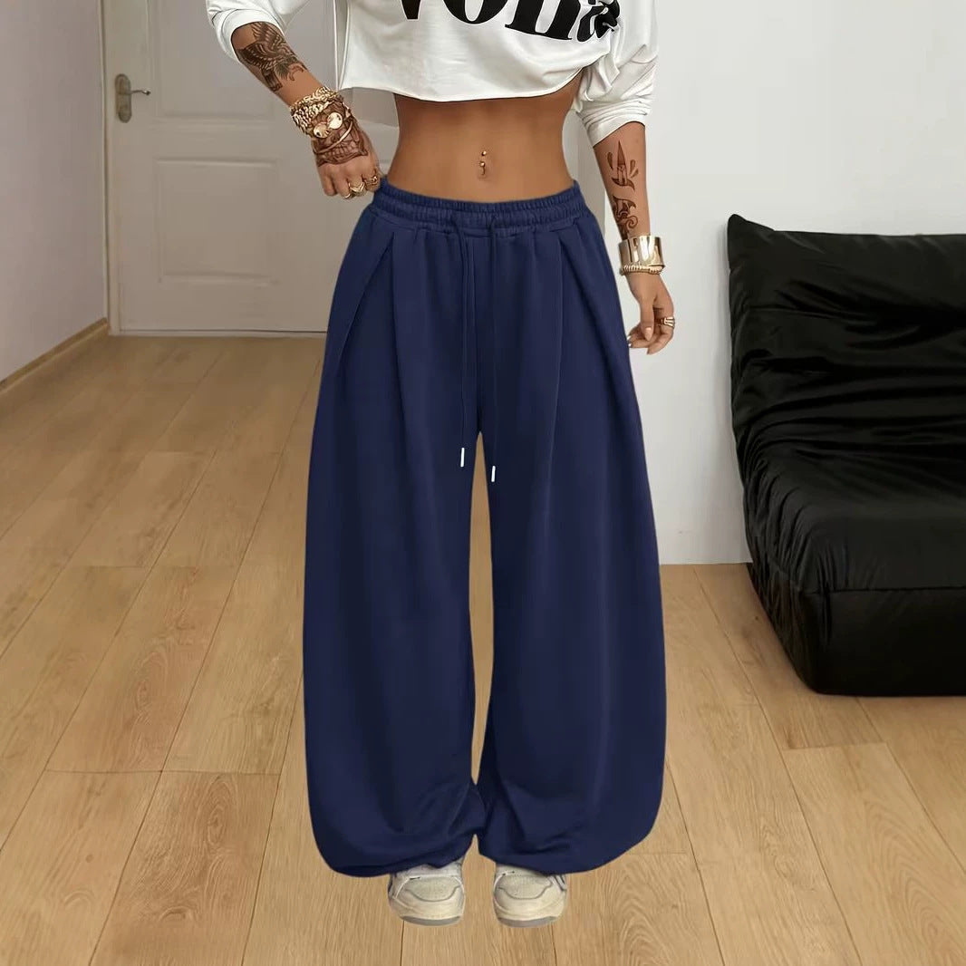 Women's pleated wide-leg sweatpants, photo 5