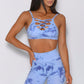 Tie-dye Crisscross Sport Bra and Leggings Set