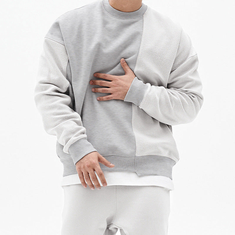 Men's Premium Workout Fit Pullover in Black & Beige Colors