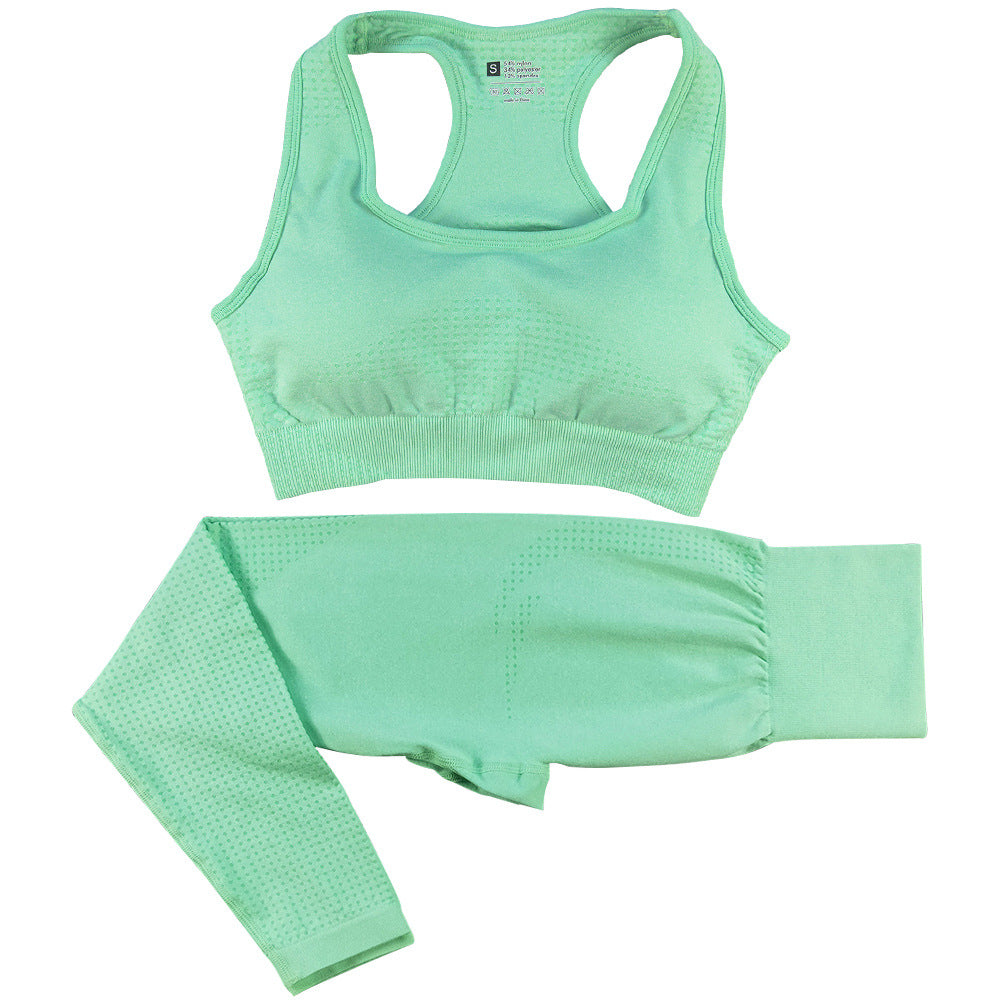 Women's seamless crop top and leggings set, colour option 6
