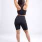 JupiterGear High-Waisted Workout Shorts with Pockets & Criss Cross Des