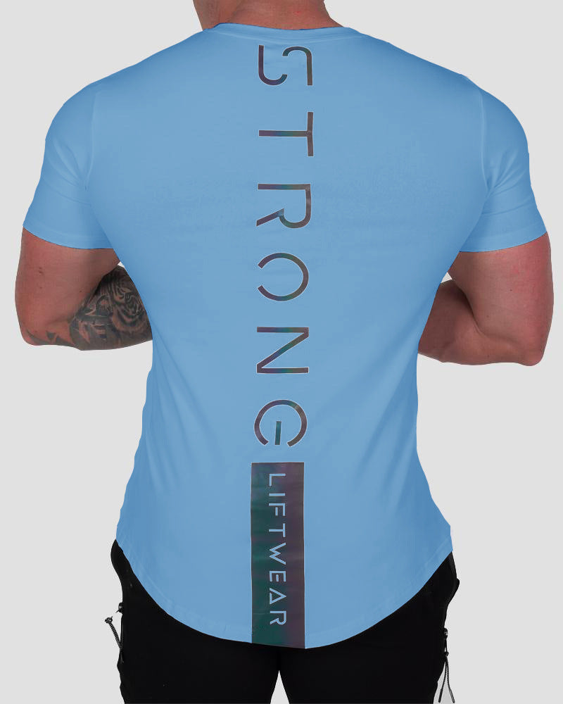 Men's slim-fit cotton gym t-shirt, colour option 9