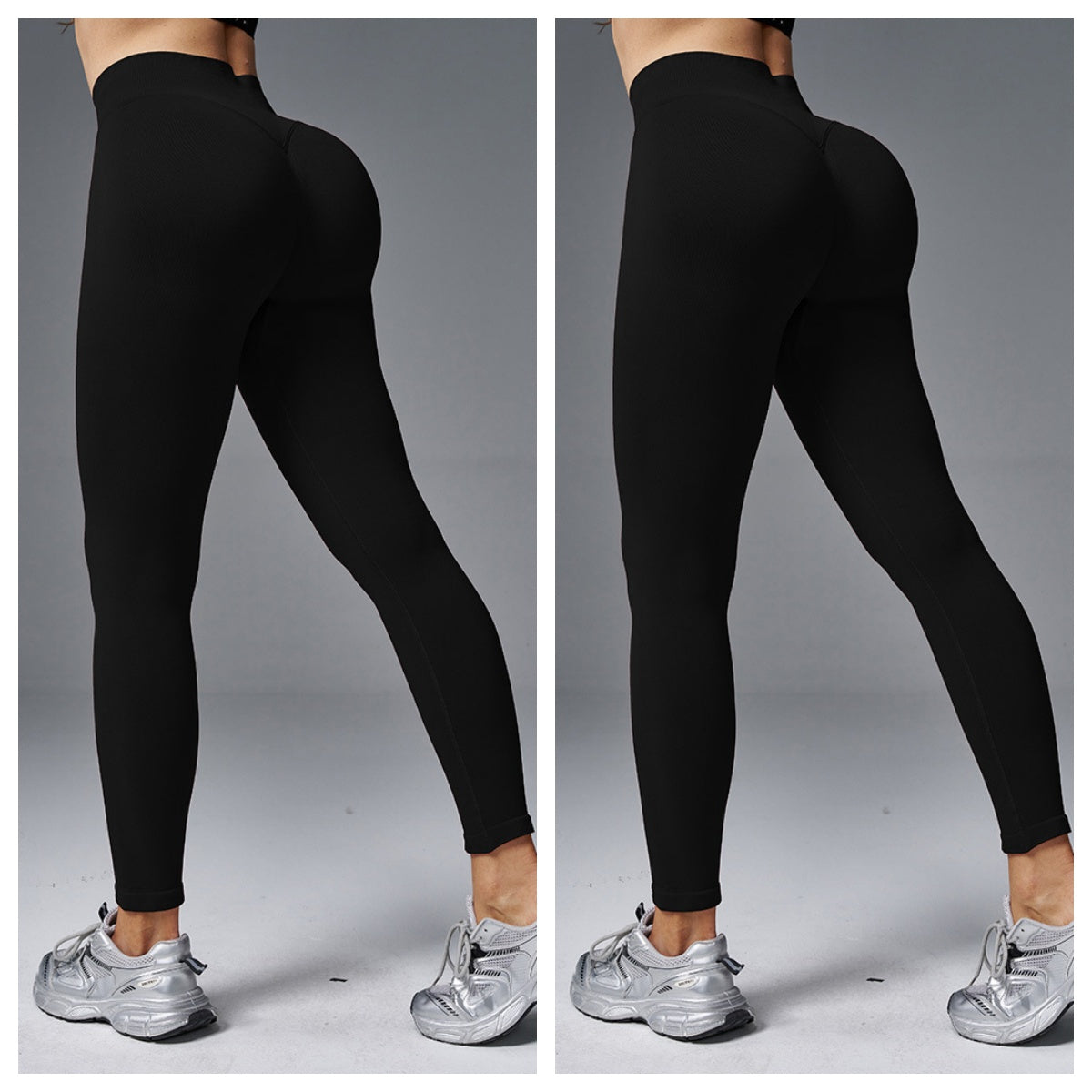 Sculpt & Lift Mid-Waist Yoga Pants – The "Peach Hip" Essential