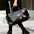 High quality thick PU leather gym bag with adjustable shoulder strap and multiple compartments for business and leisure use