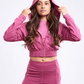 JupiterGear Athletic Zip-Up Crop Hoodie Jacket