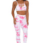 Tie-dye Crisscross Sport Bra and Leggings Set