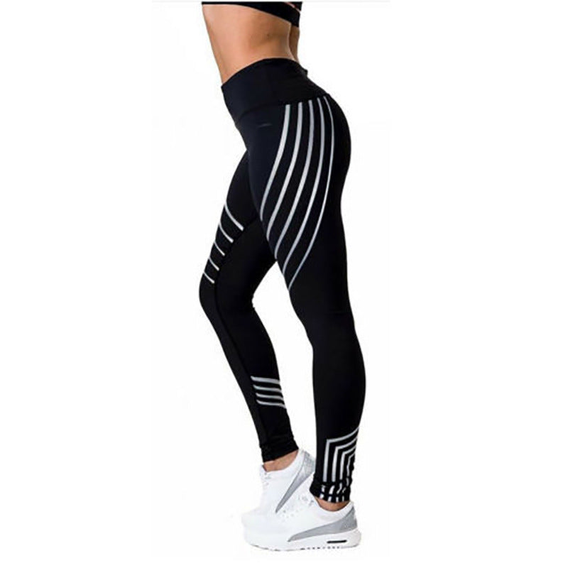 Night-Glow Reflective Yoga Pants – High-Visibility Leggings