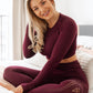 2 Piece seamless yoga gym suit