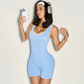 Slim Fit Hip Raise Yoga Clothes with Zipper Women Backless Sports
