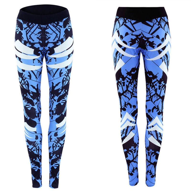 Midnight Aura Printed Gym Leggings – Ultra-Soft Performance