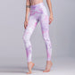 Hot ink printing sports leggings fashion tight yoga pants stretch fitness