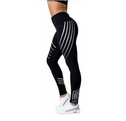 Radiant Aura: Women’s Fitness Glow Leggings – Milk Silk Performance