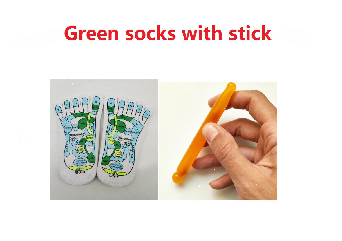 Massage Relieve Tired Feet Socks Acupressure Foot Massager Reflexology