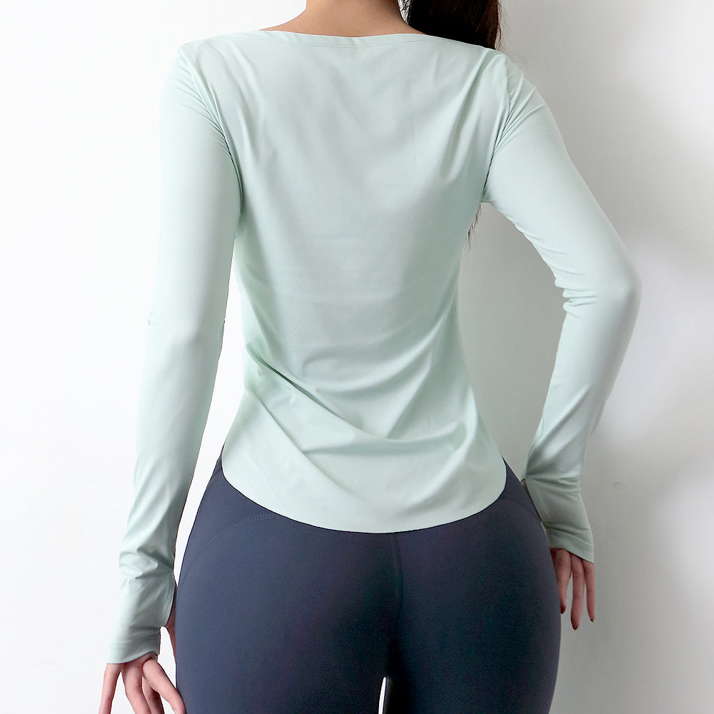 Seamless Yoga Training Top - Long Sleeve Performance Tee