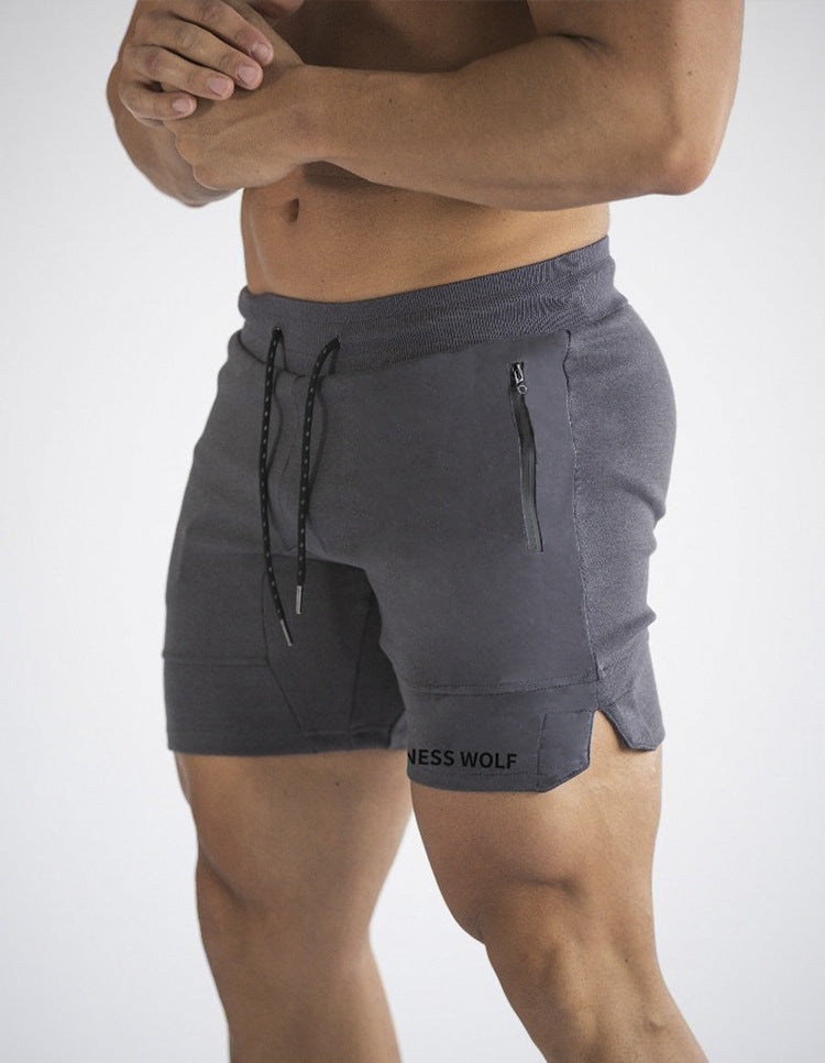 Core-Soft: Lace-Pocket Sports Shorts – High-Stretch Cotton Training Tights