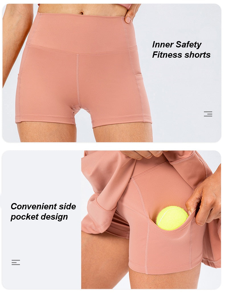 Women's tennis dress with shorts set, product detail 5