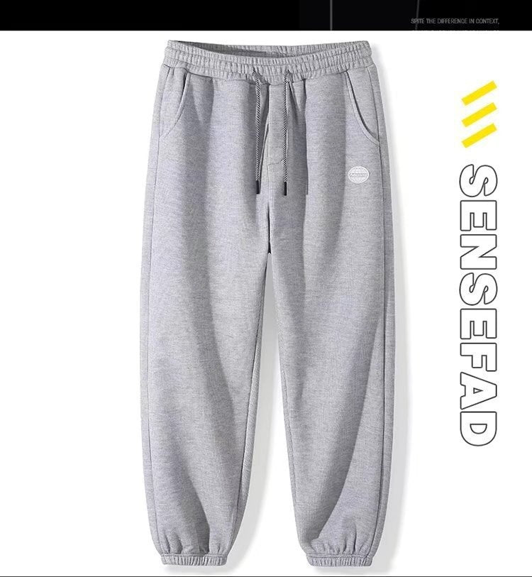 Men's fleece-lined waffle-knit joggers, product detail 7