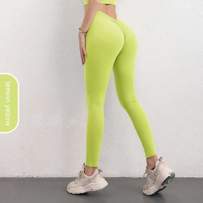 Pink Hip Sports Chrysanthemum cropped exercise workout pants for women