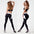 Gothic Edge Color-Block Leggings – Quick-Dry, High-Stretch