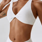 Yoga V-Neck Twisted Sleeveless Sports Bra