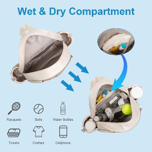Elite Pickleball Sling Bag – Waterproof Wet/Dry Crossbody