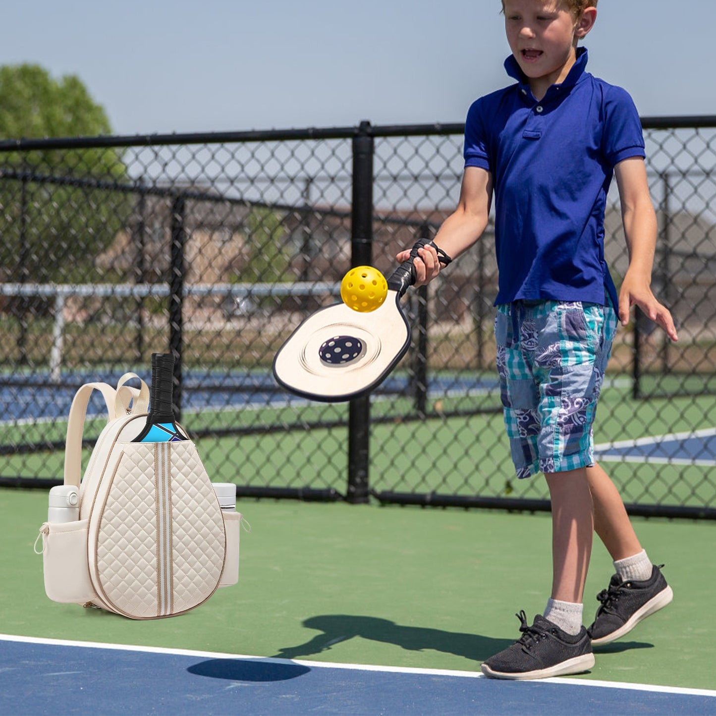 Waterproof Pickleball Sling Bag with Wet Pocket & Hidden Fence Hook – 2 Color Options