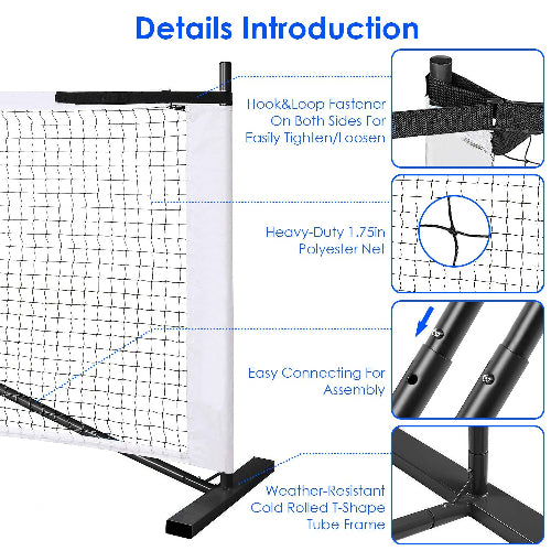 22ft Portable Pickleball Net System – The Complete All-in-One Court Set