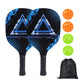 Poplar Wood Pickleball Paddle Set with UV Printing – Durable Paddles + Balls + Bag