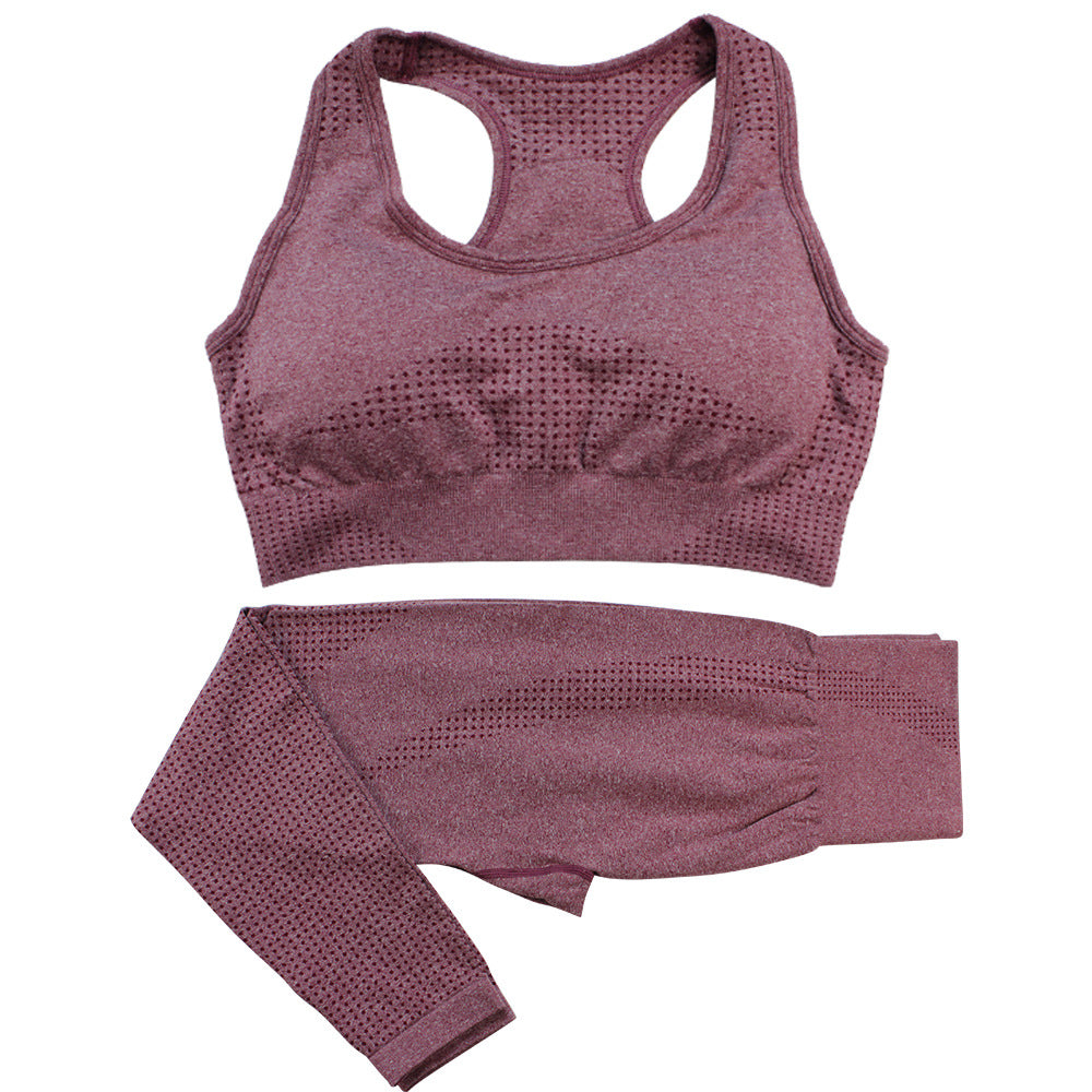 Women's seamless crop top and leggings set, colour option 8