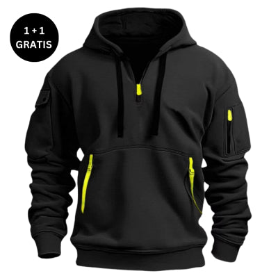 Unisex oversized drop-shoulder hoodie, colour option 1