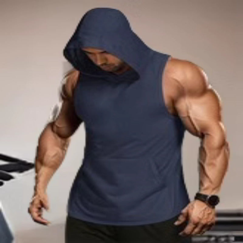 Men’s Hooded Training Vest | Sweat-Wicking Compression Gear