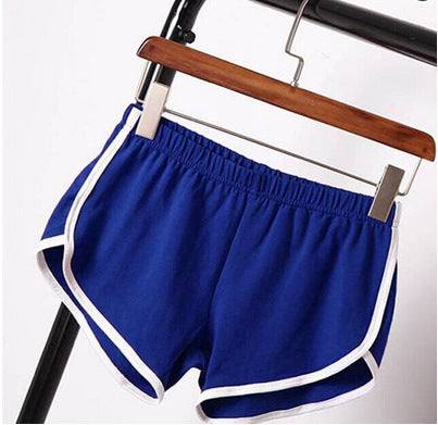women wearing new summer casual workout skinny shorts with waistband
