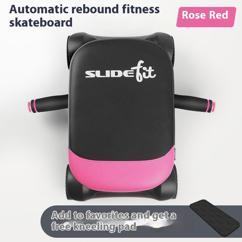 Automatic Rebound Ab Wheel – Four‑Wheel Home Core Trainer
