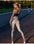 High-Waist Honeycomb Dot Print Hip-Lift Fitness Leggings