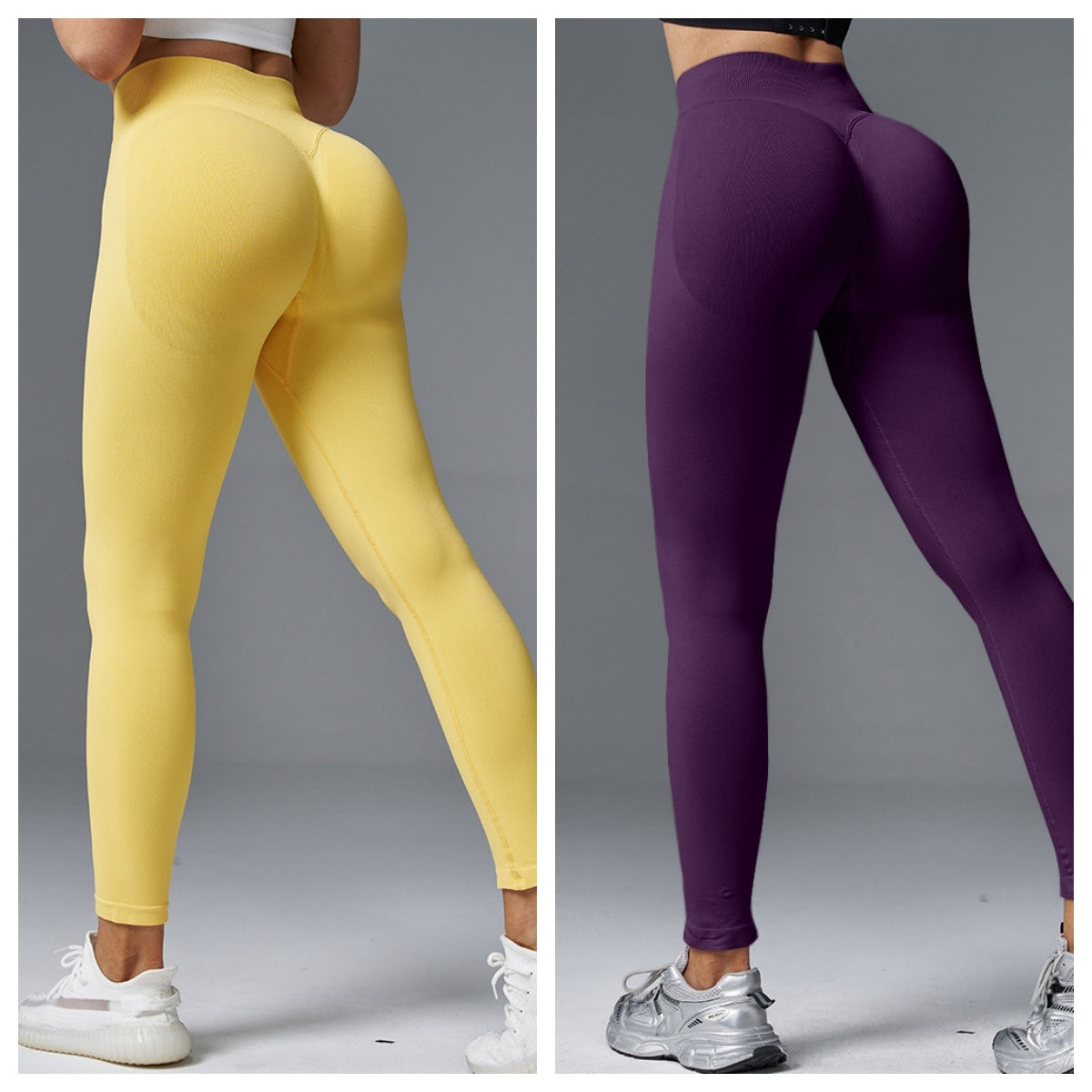 Sculpt & Lift Mid-Waist Yoga Pants – The "Peach Hip" Essential