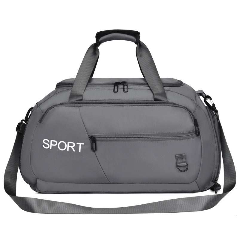 Oxford Gym Shoulder Bag with Shoes Compartment
