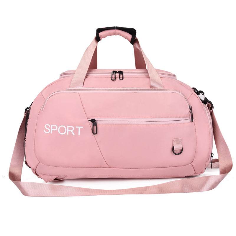 Oxford Gym Shoulder Bag with Shoes Compartment