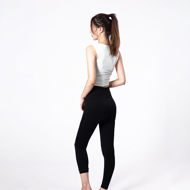 High‑Waisted Butt‑Lifting Yoga Pants for Women – Tummy‑Control Solid‑Color Leggings