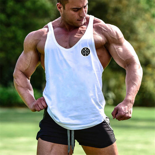 Fashion Men's Pure Cotton Ribbon Printed Vest